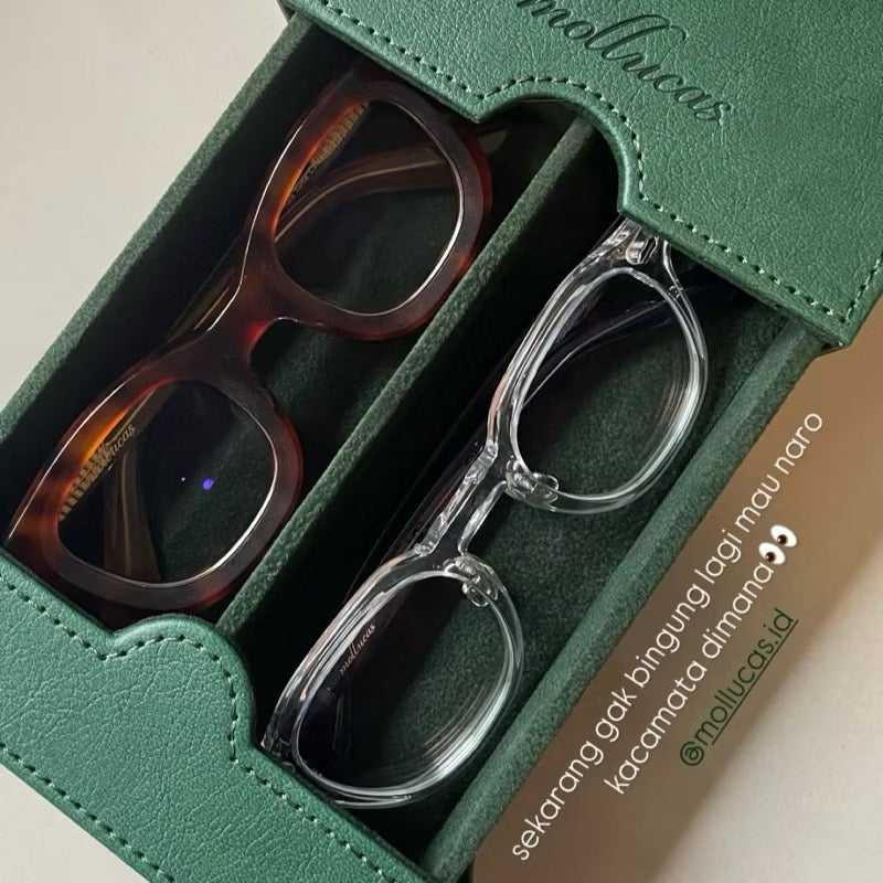 Kaldera - Double Eyewear Case Green on Green